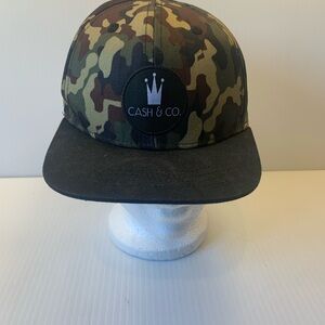 Kids Camo Cap with Black Brim